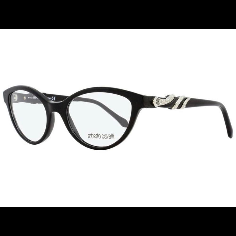 ROBERTO CAVALLI 843 001 ASTEROPE BLACK
AUTHENTIC EYEGLASSES 52-18